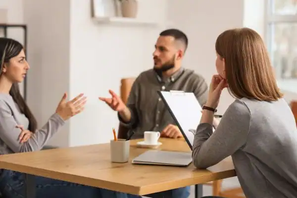 Image of couple access free mediation using family mediation voucher scheme Basildon